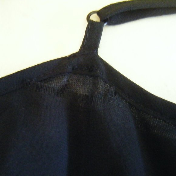 Sheer Black Maxi Dress Spaghetti Strap Lined Forever 21 Size Small - Picture 7 of 7